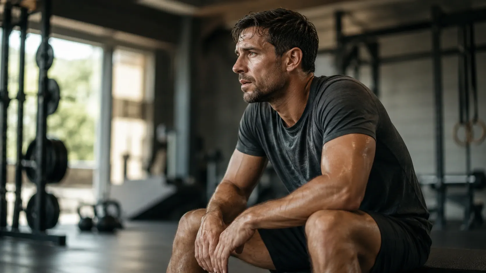 Person doing a low-intensity gym workout to build physical stamina without burnout